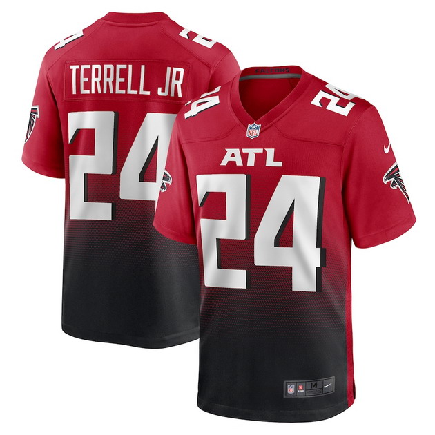 mens nike aj terrell jr red atlanta falcons game jersey